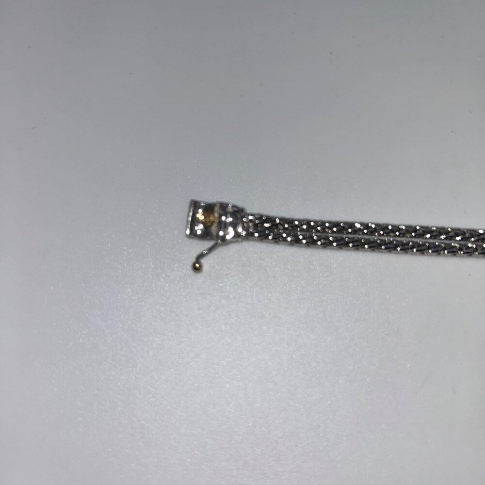 John Medeiros 2-Strand Bracelet Rhodium-Plated Bracelet Champagne Crystal - Picture 12 of 15